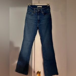Levi's high waist bootcut jeans